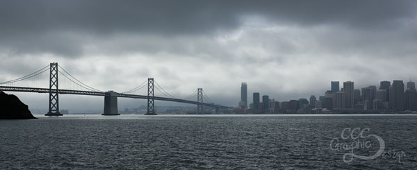 Gloomy Bay Bridge & San Francisco
